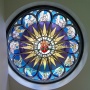 The Rose window in the Chapel of the Immaculate Heart of Mary (Photo: Kert Kits)