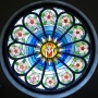 The Rose window in the Chapel of the Immaculate Heart of Mary (Photo: Joosep Niitvägi)