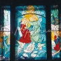 Window "The Crowning of Maria" in chapel of Opus Dei, Stockholm 