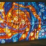Ikkuna-paneeli "Tähtitaivas", lepokoti Narva-Jõesuussa, Viro 1979