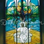 Alttari-ikkuna "Kristus valtaistuimella" Pühajõen kirkossa